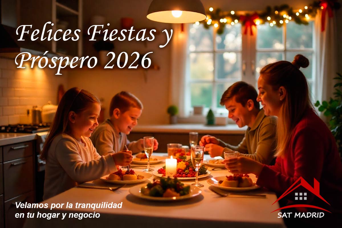SAT Madrid, Reparación de Electrodomésticos, te desea Felices Fiestas y Próspero Año 2026 SAT Madrid, Reparación de Electrodomésticos, te desea Felices Fiestas y Próspero Año 2026
