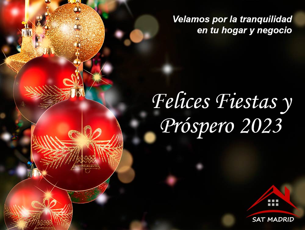 SAT Madrid, Reparación de Electrodomésticos, te desea Felices Fiestas y Próspero Año 2023